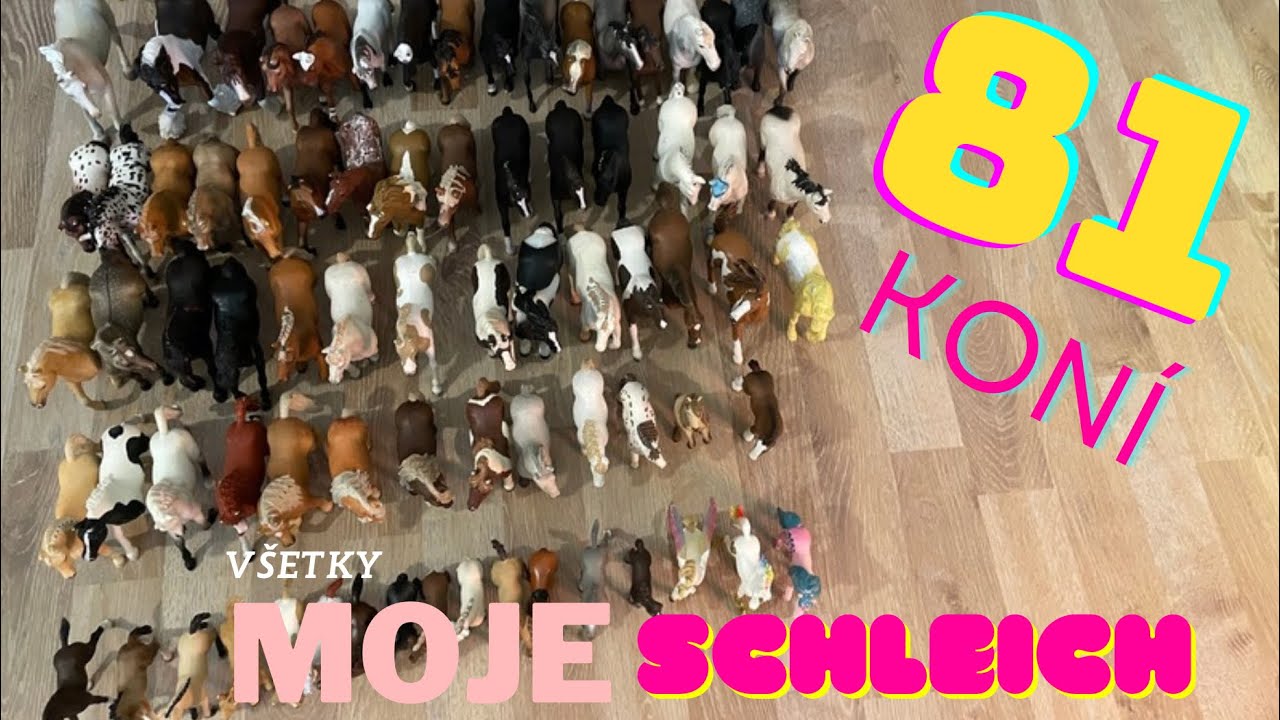 2024 zbierka mojich kon&iacute;kov🐎😁 #schleichhorse #mojazbirkakonov#loveforever #myschleichhorse #2024