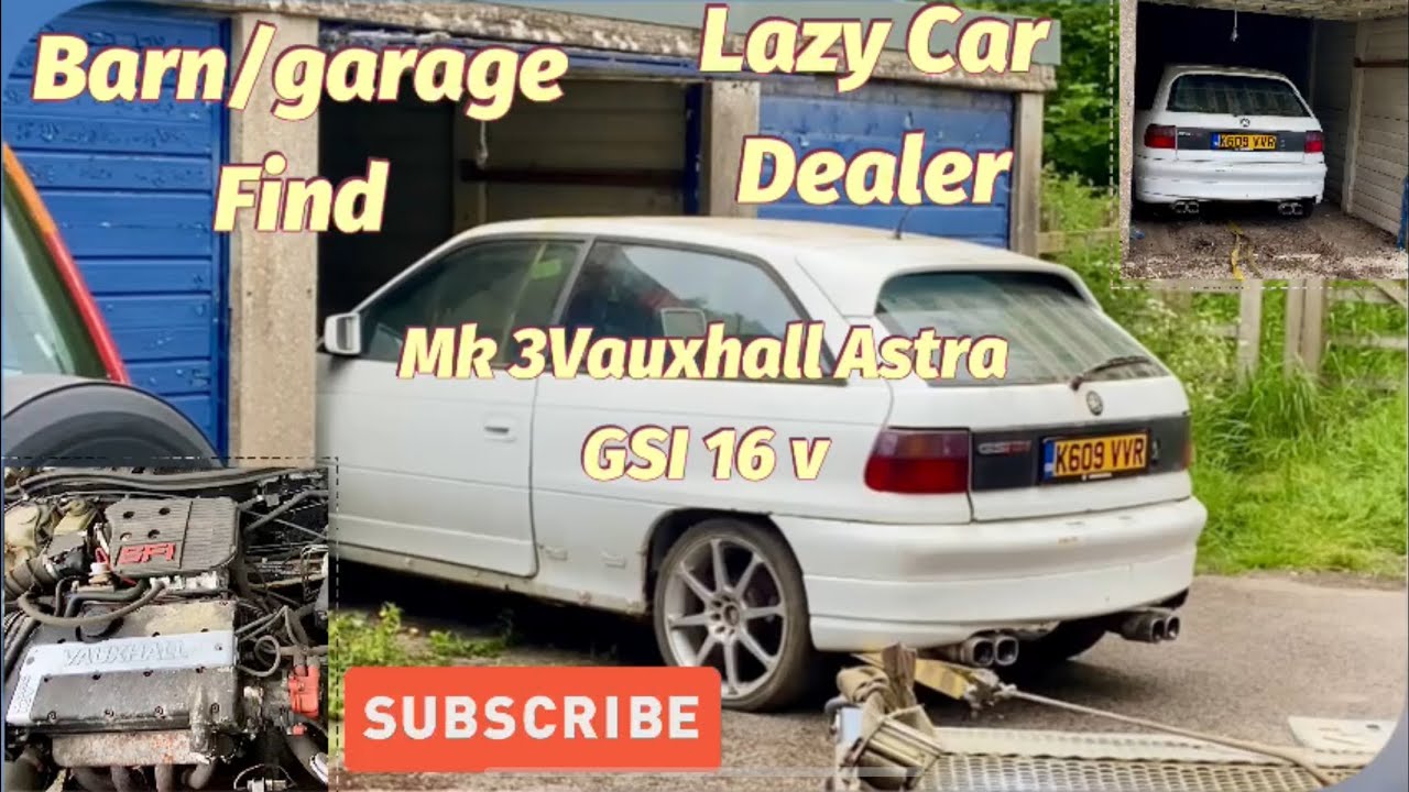 Vauxhall Astra GSI 16 v 1993 mk3 barn/garage find rusty dusty but complete red top 90s hot hatch !