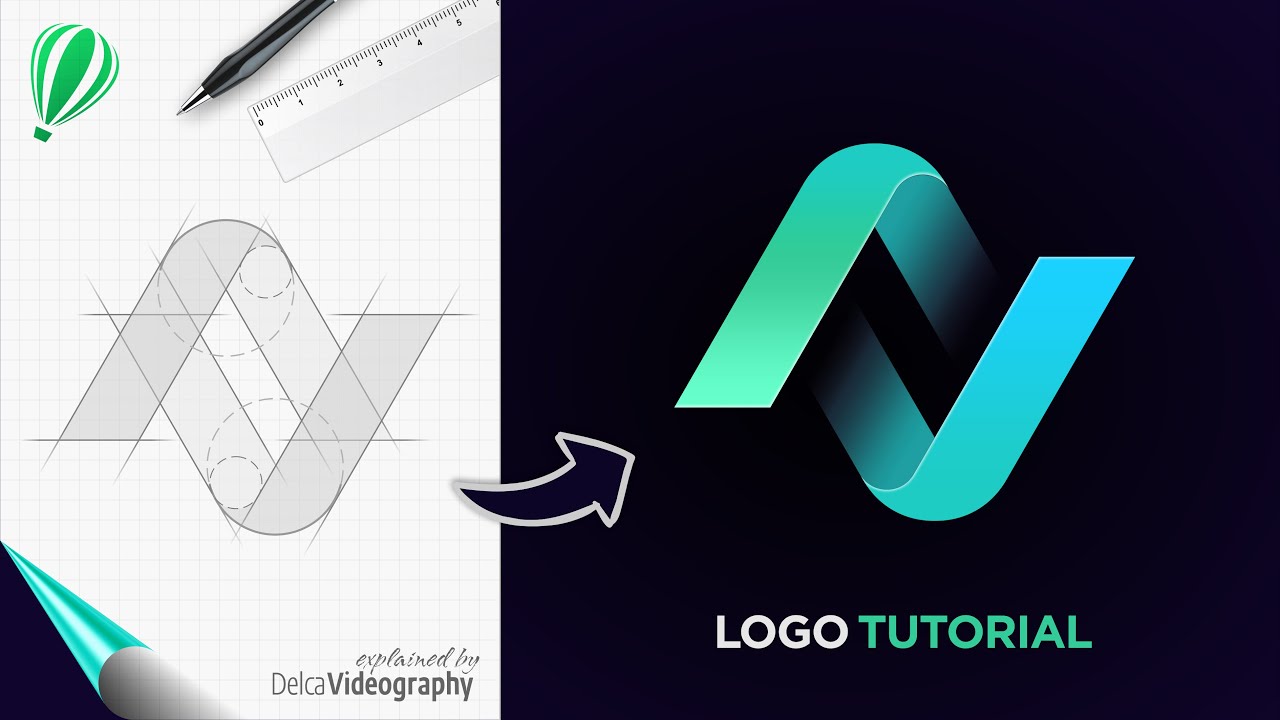 🤯 APRENDE a DISEÑAR LOGOS con ESTA TÉCNICA SECRETA en CorelDRAW | DelcaVideography