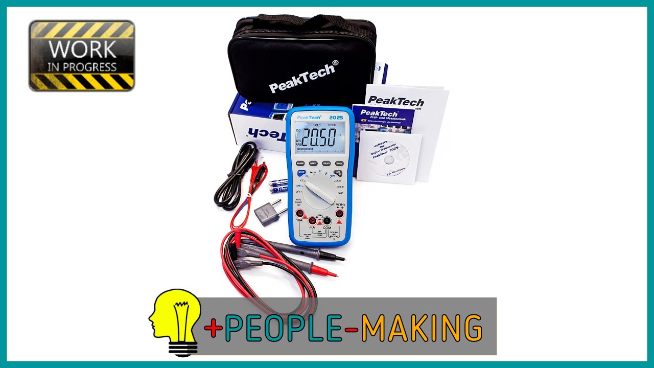 Unboxing  009 - Multimetro PeakTech 2025 Datalogger USB