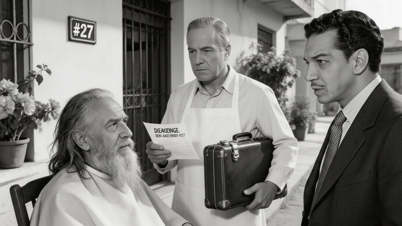 Barbero de 45 cortaba gratis cabello a ancianos en sus casas—Cantinflas supo por qué y LLORÓ