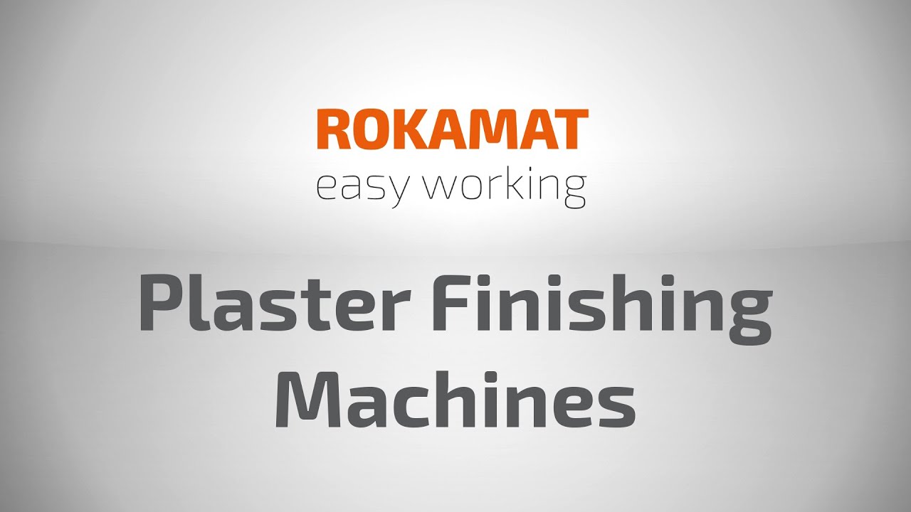 Plaster Finishing Machines 2022 | ROKAMAT [Original Video]