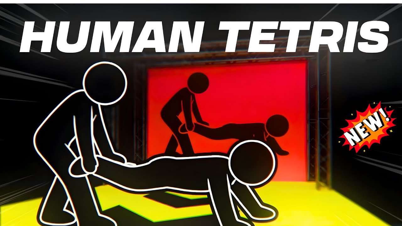 HUMAN TETRIS  Immersive Interactive Warm Up #2 FAIL (99%)