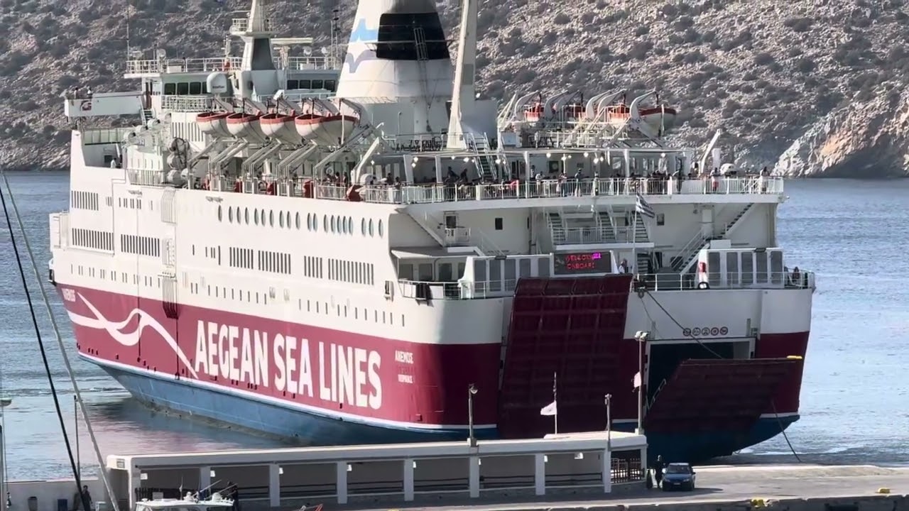 m/s Anemos departing from Sifnos (5/9-2024)