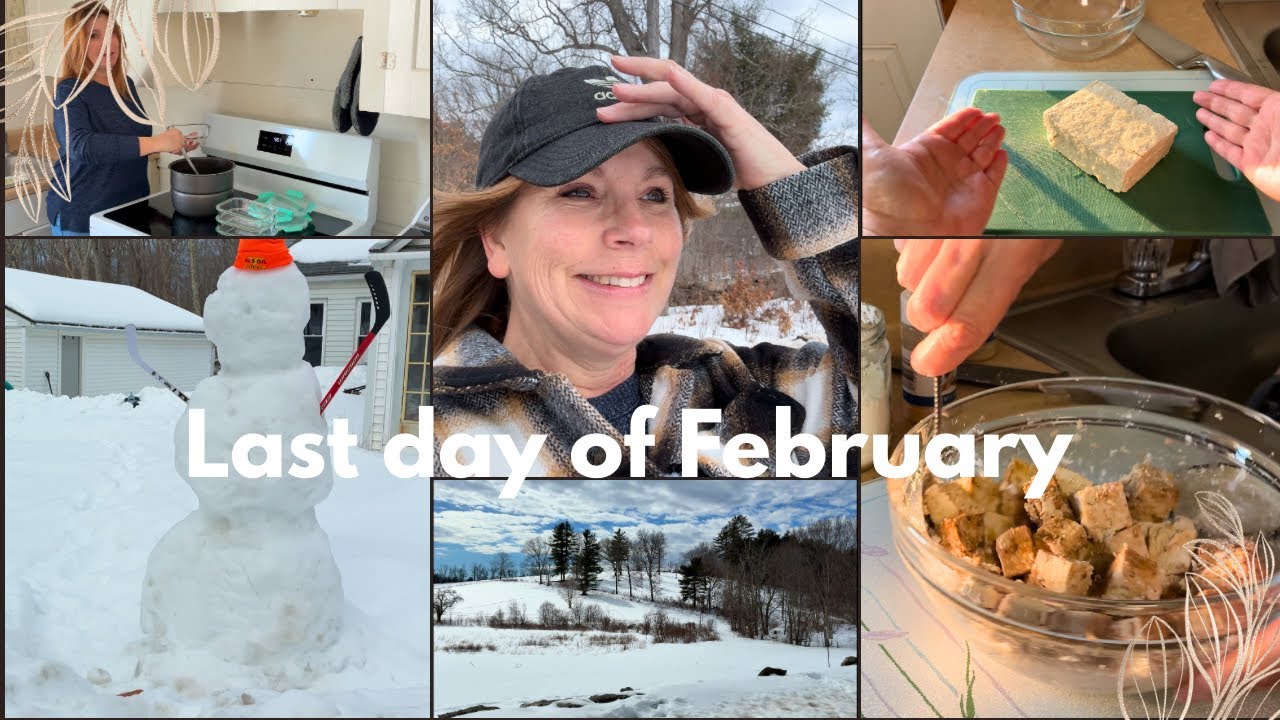 Last walk in February • what I ate• over 50 in New England 