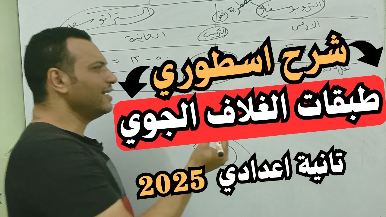 طبقات الغلاف الجوي تانية اعدادي | شرح الدرس الاول الوحدة الثانية علوم تانية اعدادي