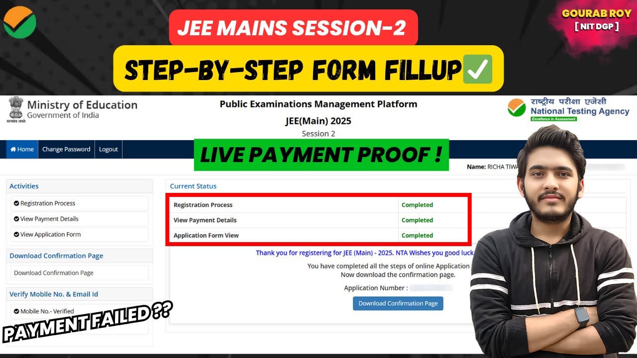 🚨JEE Mains Session 2 Registration 2026✅ | How to Register for JEE Mains 2026 Session 2 | Fee Payment