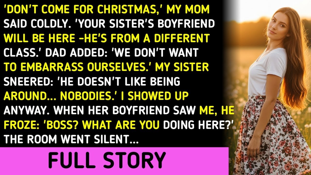 'Don't Come For Christmas,' My Mom Said Coldly. 'Your Sister's Boyfriend Will Be Here -He's From A D