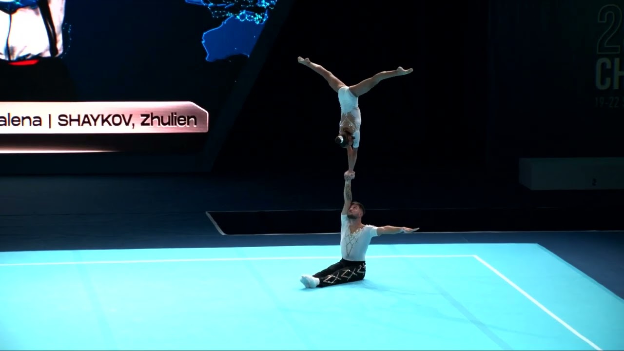 Bulgaria (BUL) - 2024 Acrobatic Worlds, Guimaraes (POR) Balance Qualification  Mixed Pair