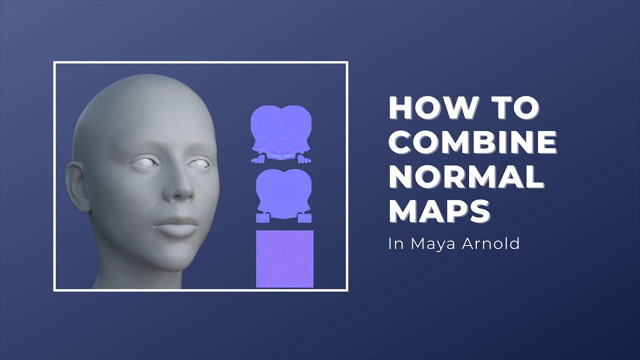 Maya tutorial : How to Combine Normal Maps | Maya (Arnold) |