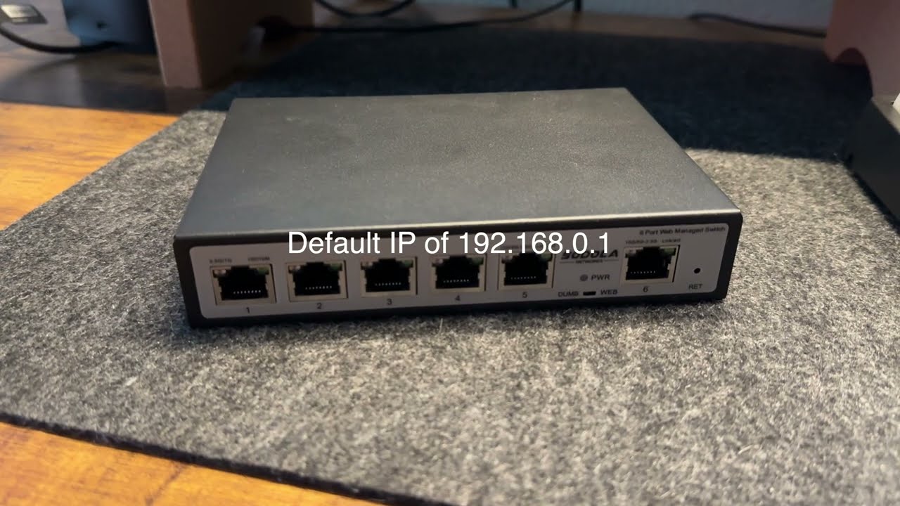 Changing IP Address on Sodola Managed Switch: First Time Set Up