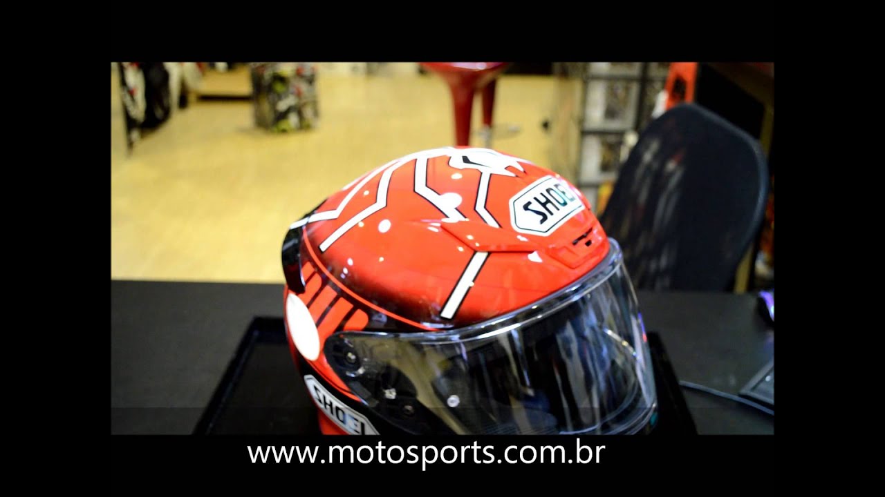 Capacete shoei nxr marc marquez