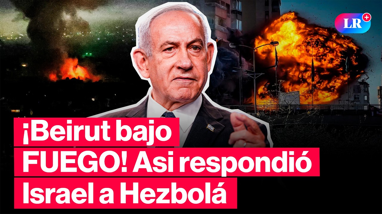 🚨¡GUERRA TOTAL EN LÍBANO! | Israel bombardea Beirut y deja 7 muertos tras ofensiva de Hezbolá | #LR