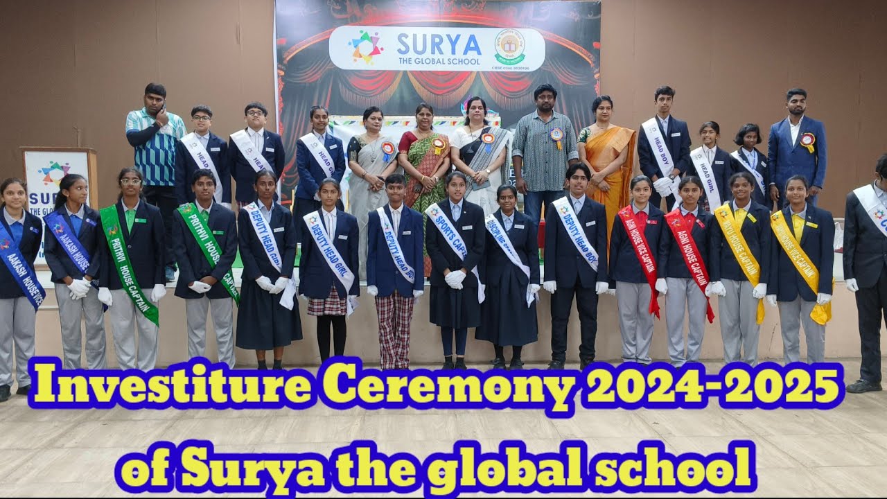 Investiture Ceremony 2025-2026 of Surya the global school, Bachupally.