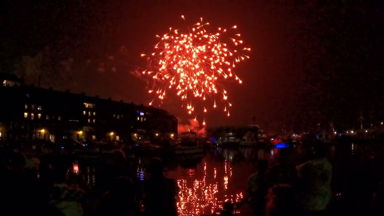 Boston Harborfest July 1 2023 Fireworks from Christopher Columbus Park