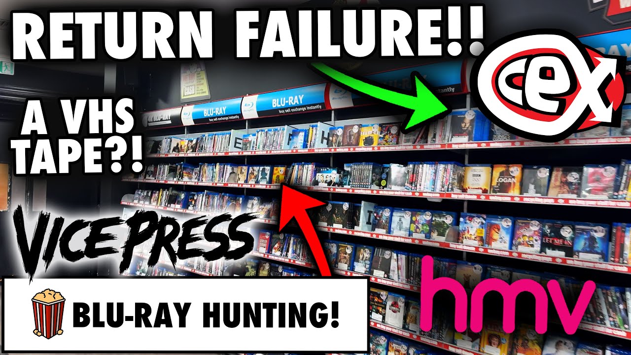 Blu-ray Hunting - UNSUCCESSFUL CEX RETURN, HMV SALE ITEMS & A VHS TAPE!?!