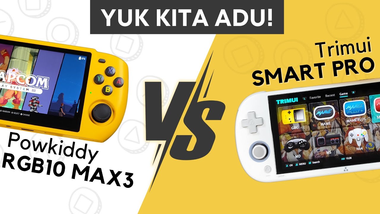 Powkiddy RGB10Max3 vs Trimui Smart Pro, Perbandingan Handheld Widescreen 1jutaan