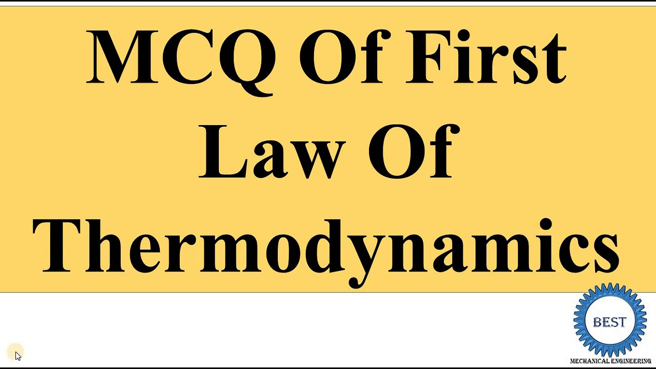 MCQ Of First Law Of Thermodynamics