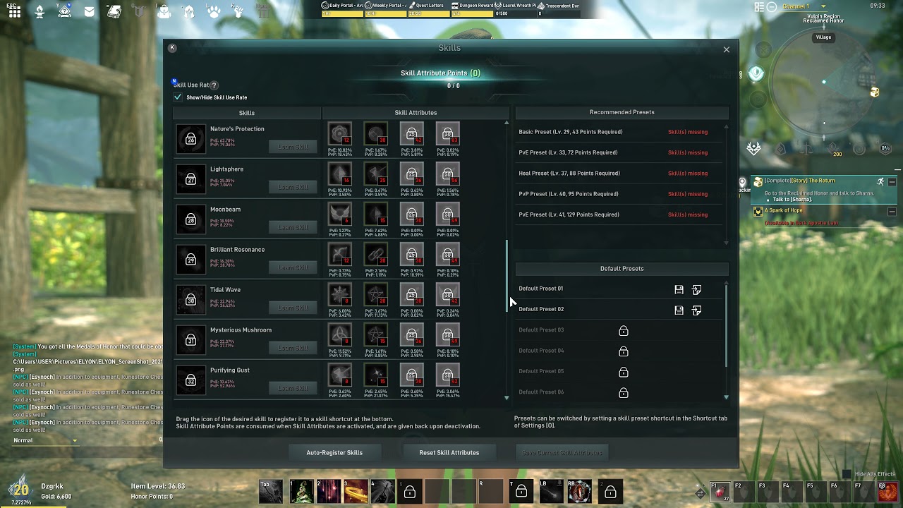 Elyon CBT2 Mystic skills