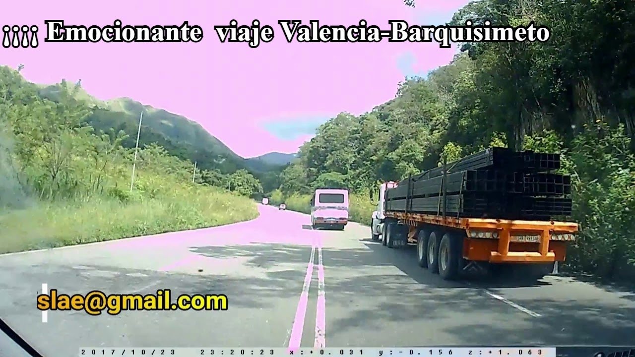 !!!!!! Emocionante Viaje en automóvil:  VALENCIA-BARQUISIMETO,  Venezuela