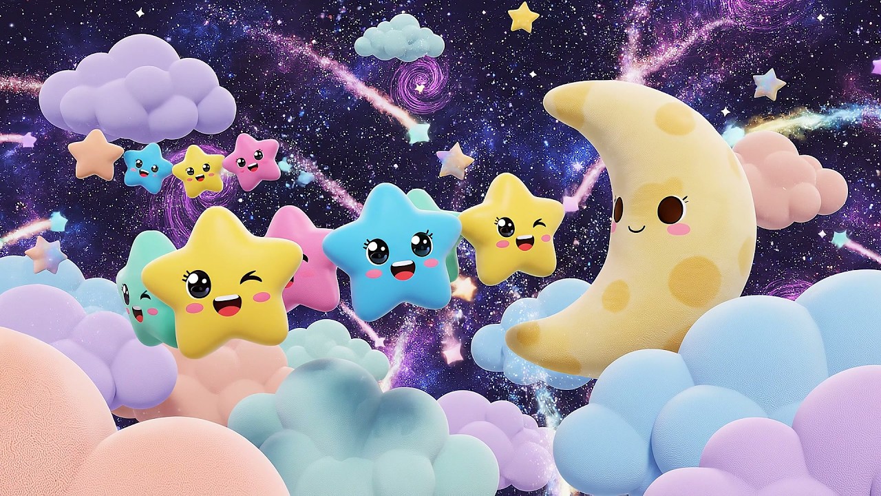 Seven Little Toy Stars Twinkle Twinkle | Bedtime Songs & Counting for Kids