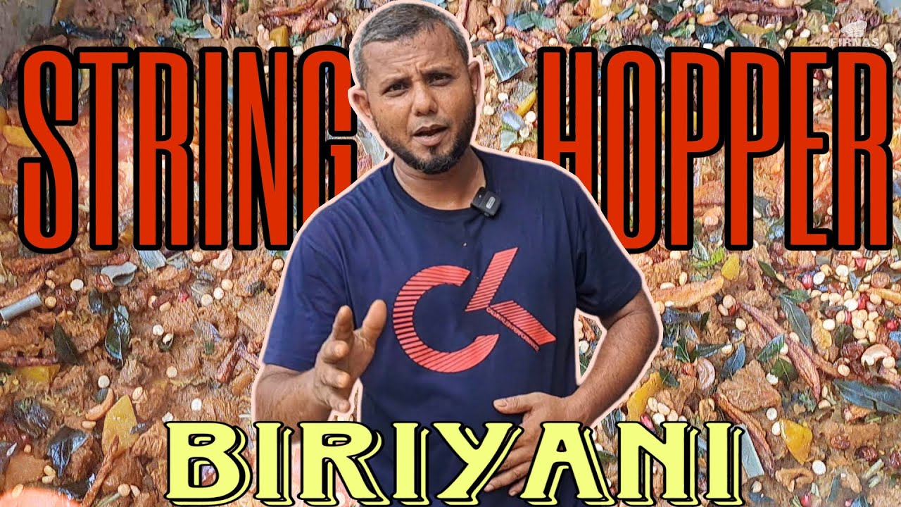 Making String Hopper Biriyani by Firnas Ceylon chef/ Negambo Rainbow beach Hotel