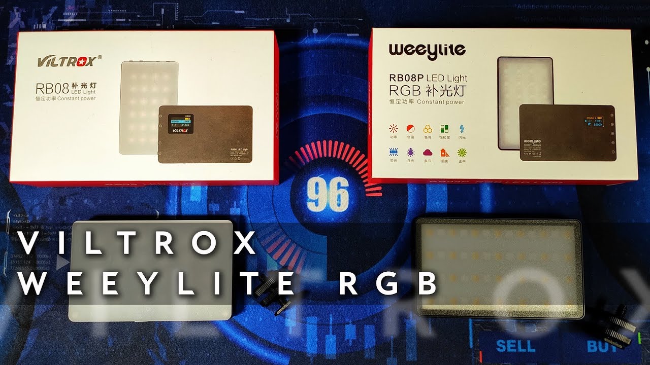 Viltrox Weeylite RB08P - портативный RGB светильник для видео