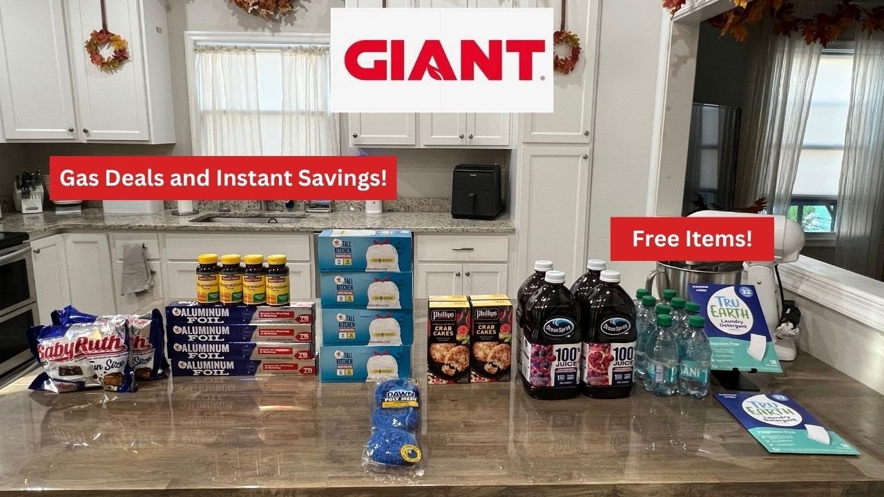 Бесплатные подарки, мгновенные скидки и скидки на бензин в Giant