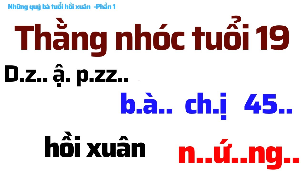 [Truyện Mới] Những Quý Bà Tuổi Hồi Xuân Và Trai Trẻ (Phần 1)/ Em Lại Vẽ Cho Vui