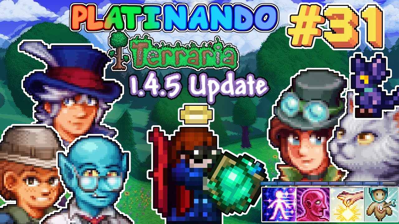 O Novo Visual dos NPCs🎉 e TODOS os Troféus🏆 | Platinando Terraria #31