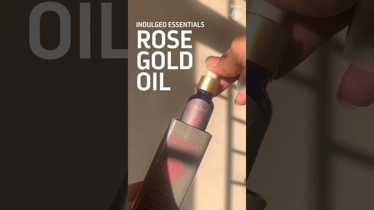 Face Oil infused with 24K gold Flakes| Rose Gold Oil ❤️✨