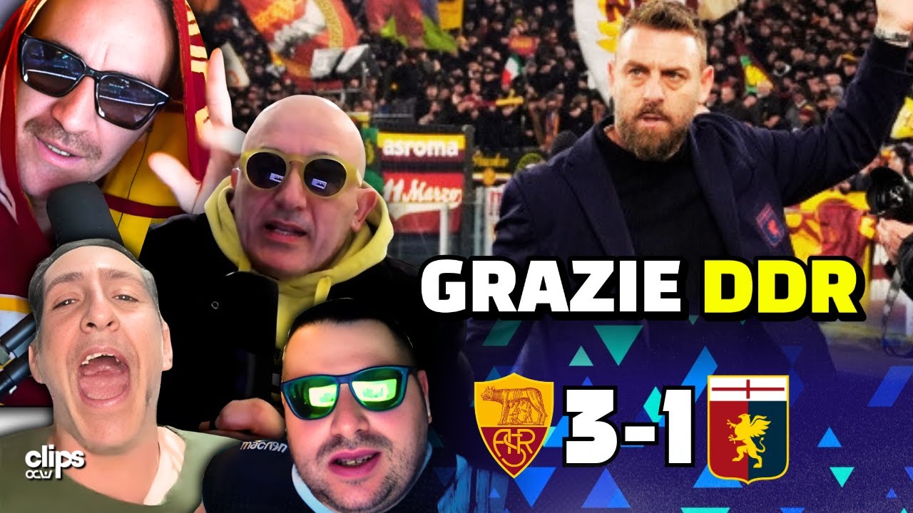 ROMA - GENOA 3-1 | DE ROSSI REGALA LA PARTITA ALLA ROMA CHE TORNA IN ZONA CHAMPIONS!