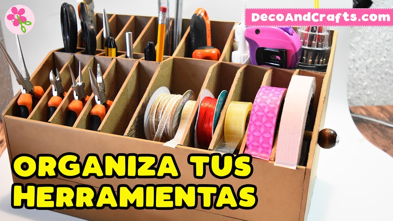 ORGANIZADOR DE HERRAMIENTAS DE ESCRITORIO | DecoAndCrafts