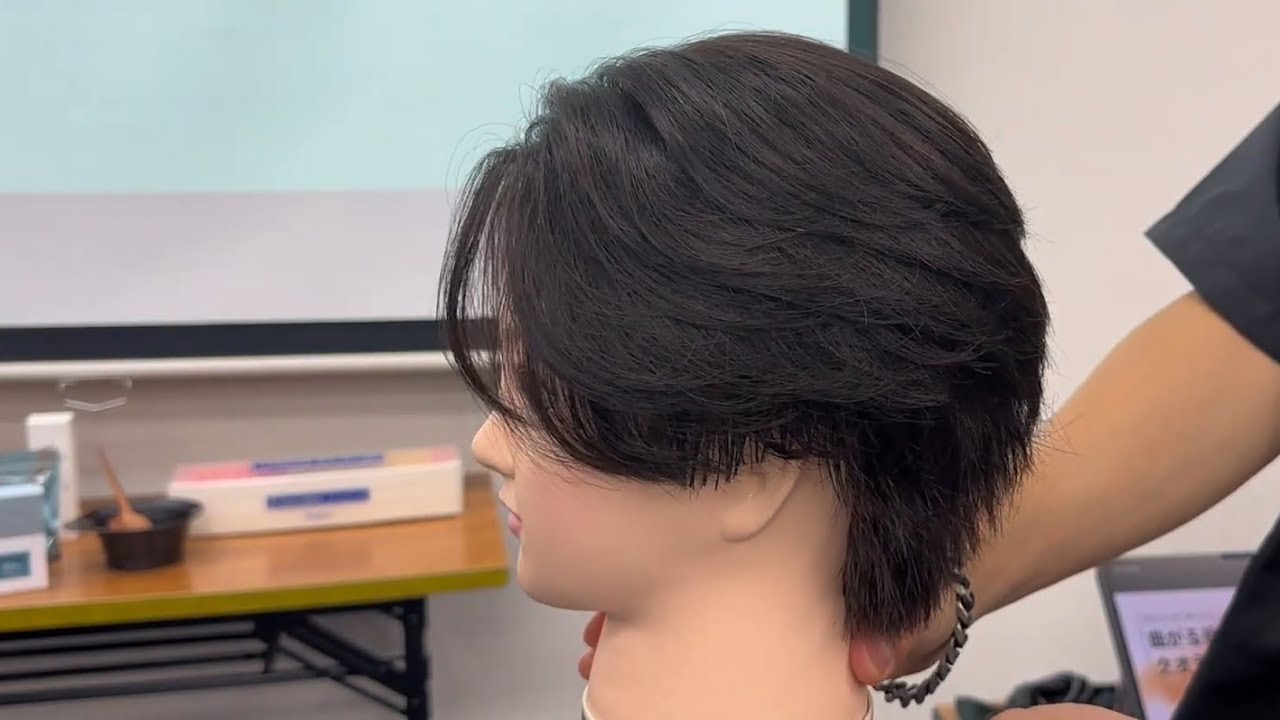ネイビー曲がる縮毛矯正講習