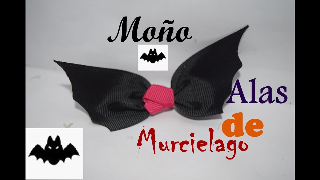 Moño para Halloween - Murciélago - DIY - Hair Bow #4