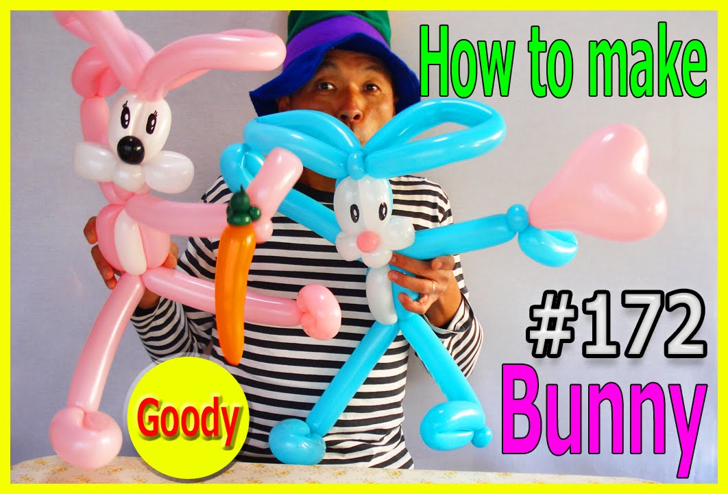 【バルーンアート Balloon Art】 Easter 🐣 Rabbit 🐰🥕 うさぎの作り方 🌼 Bunny balloon tutorial 🐰 イースター 【バルーンアートかねさん】