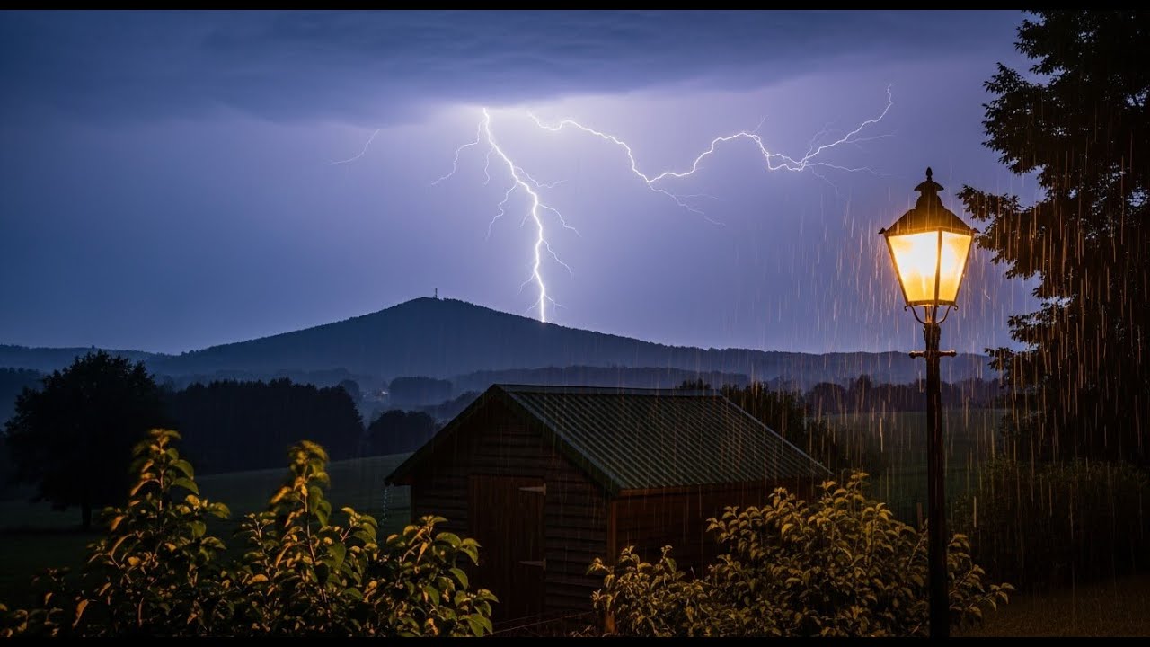 Chuva com Trovão - Tela Escura