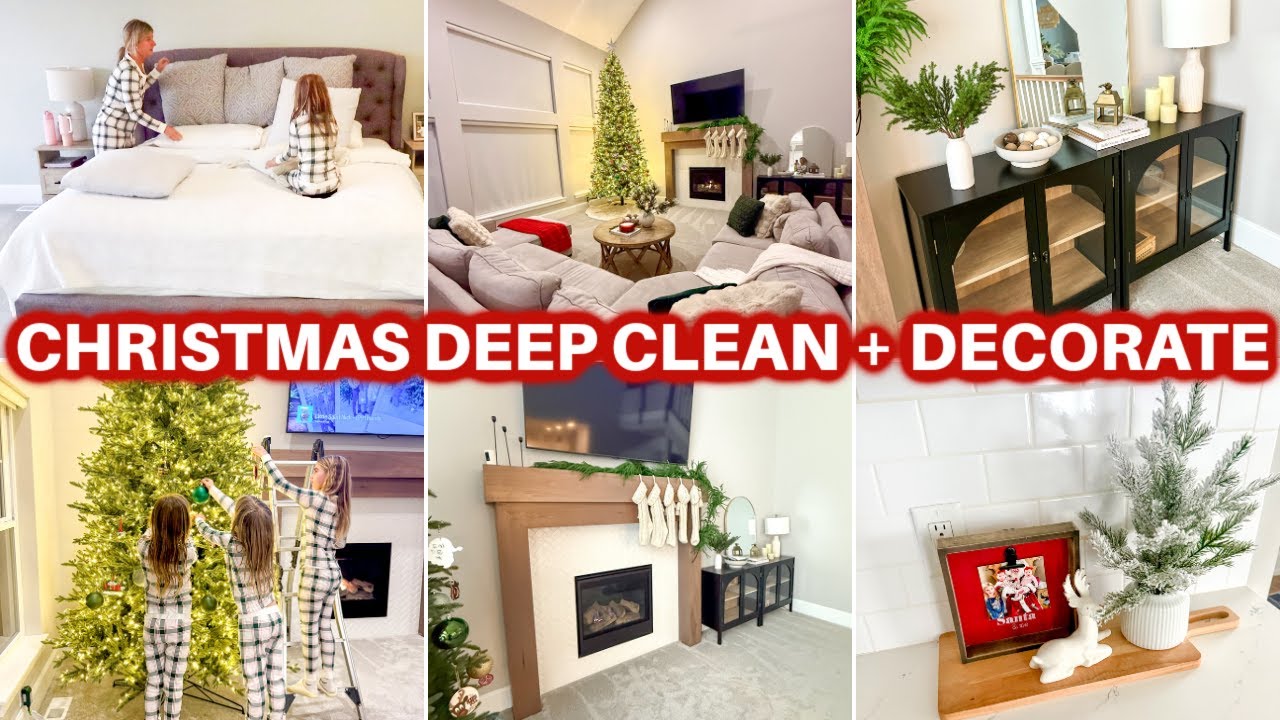COZY CHRISTMAS CLEAN AND DECORATE WITH ME 2025 | CHRISTMAS DECOR CLEANING MOTIVATION JAMIE'S JOURNEY