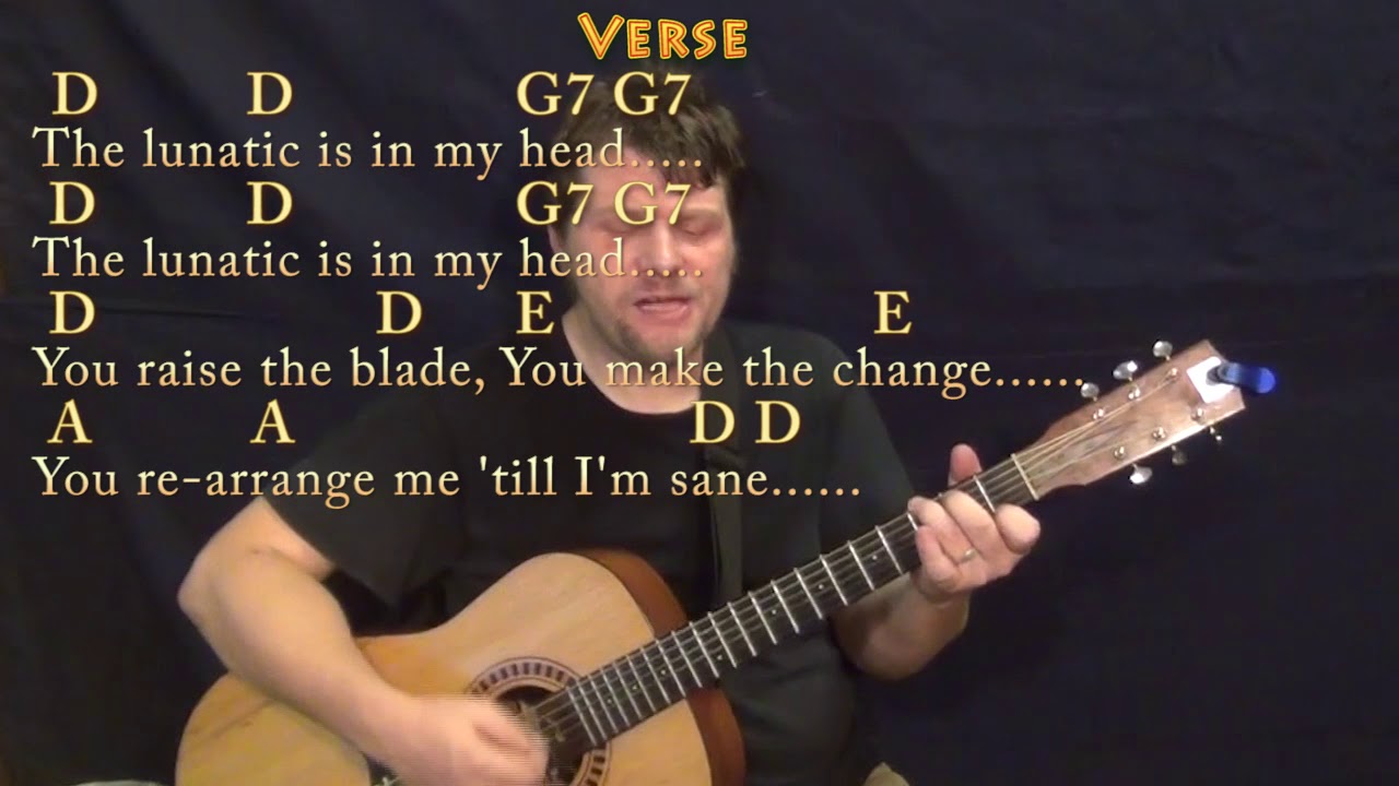Brain Damage/Eclipse (Pink Floyd) Guitar Cover Lesson with Chords/Lyrics