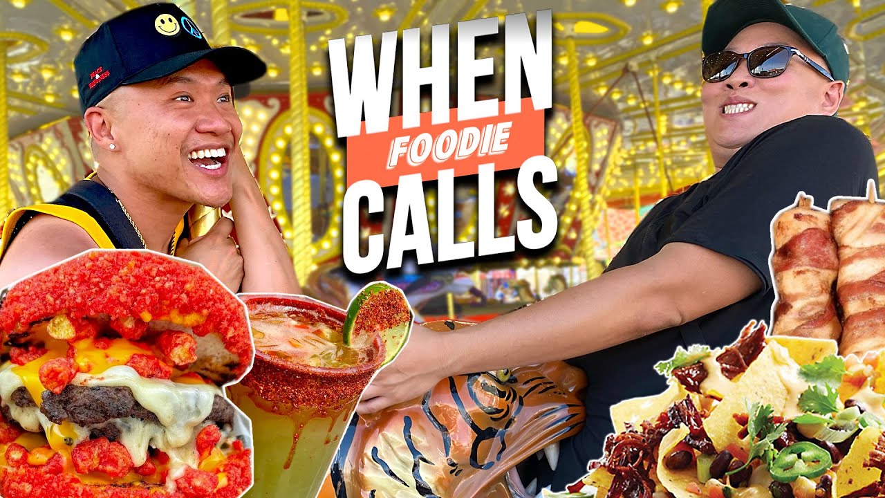 Flaming Hot Stranger Danger - Crazy Food at the OC Fair - When Foodie Calls Ep 10