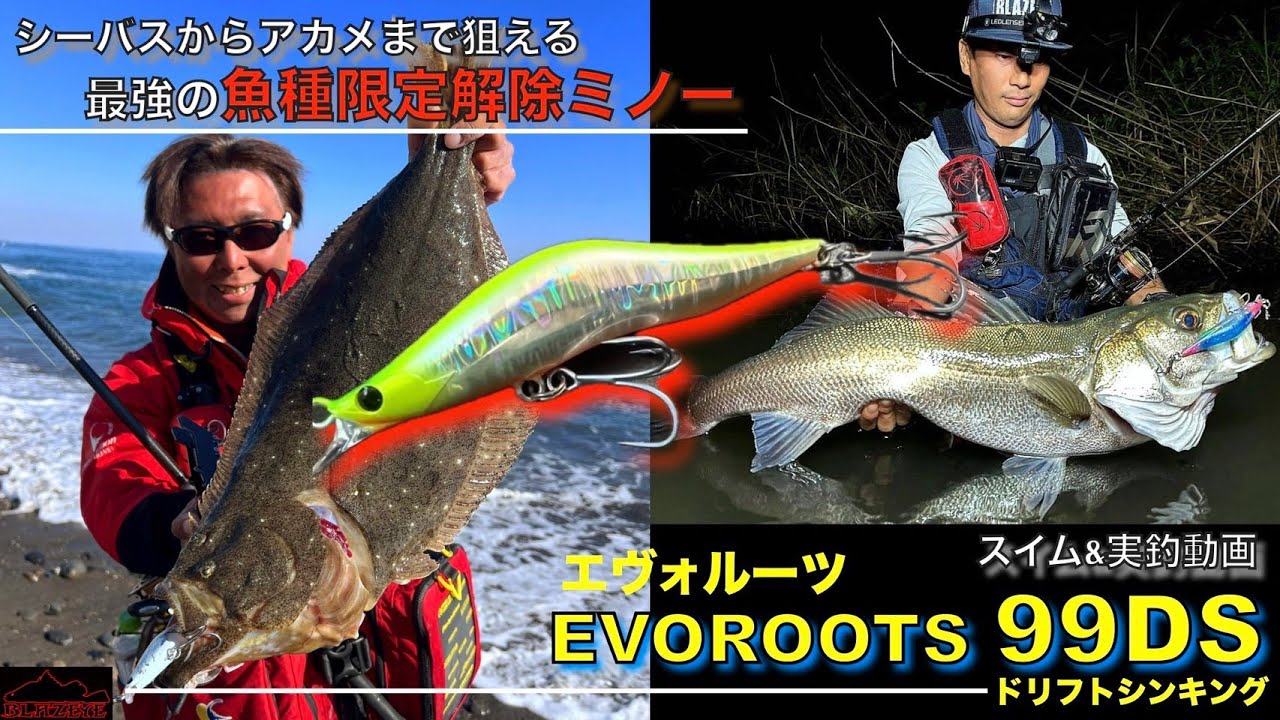 ルアー水中映像＆実釣動画で使い方を解説！最強の食わせ系小型ミノー「エヴォルーツ99DS」