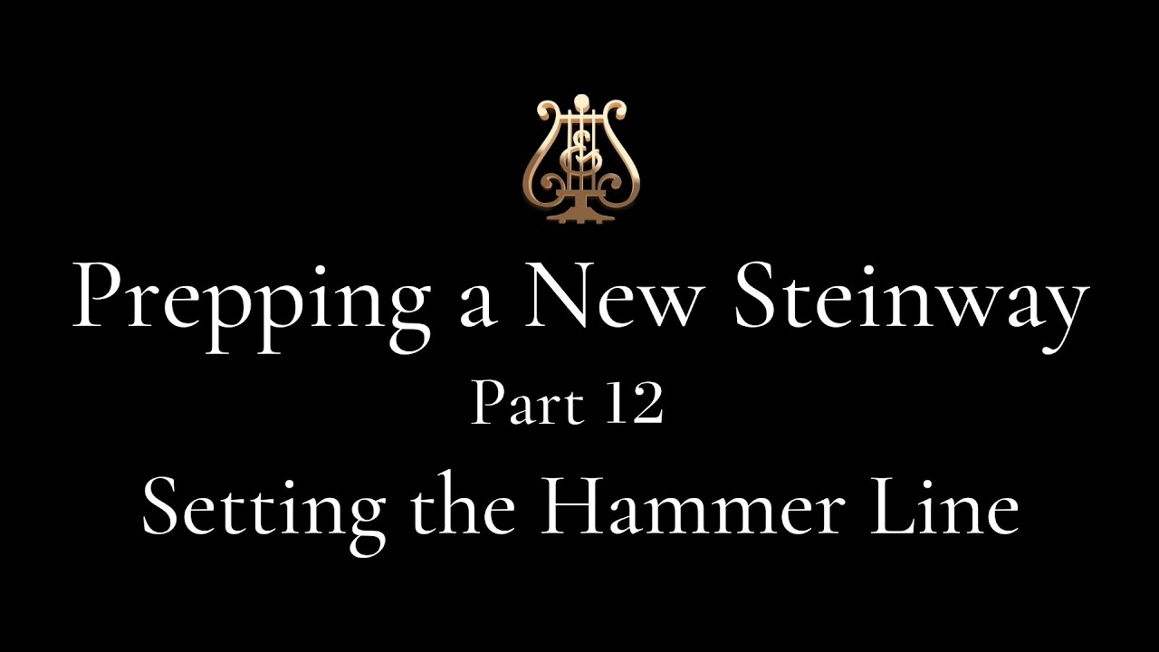 Part 12 - Setting the Hammer Line - Prepping a NEW Steinway Series
