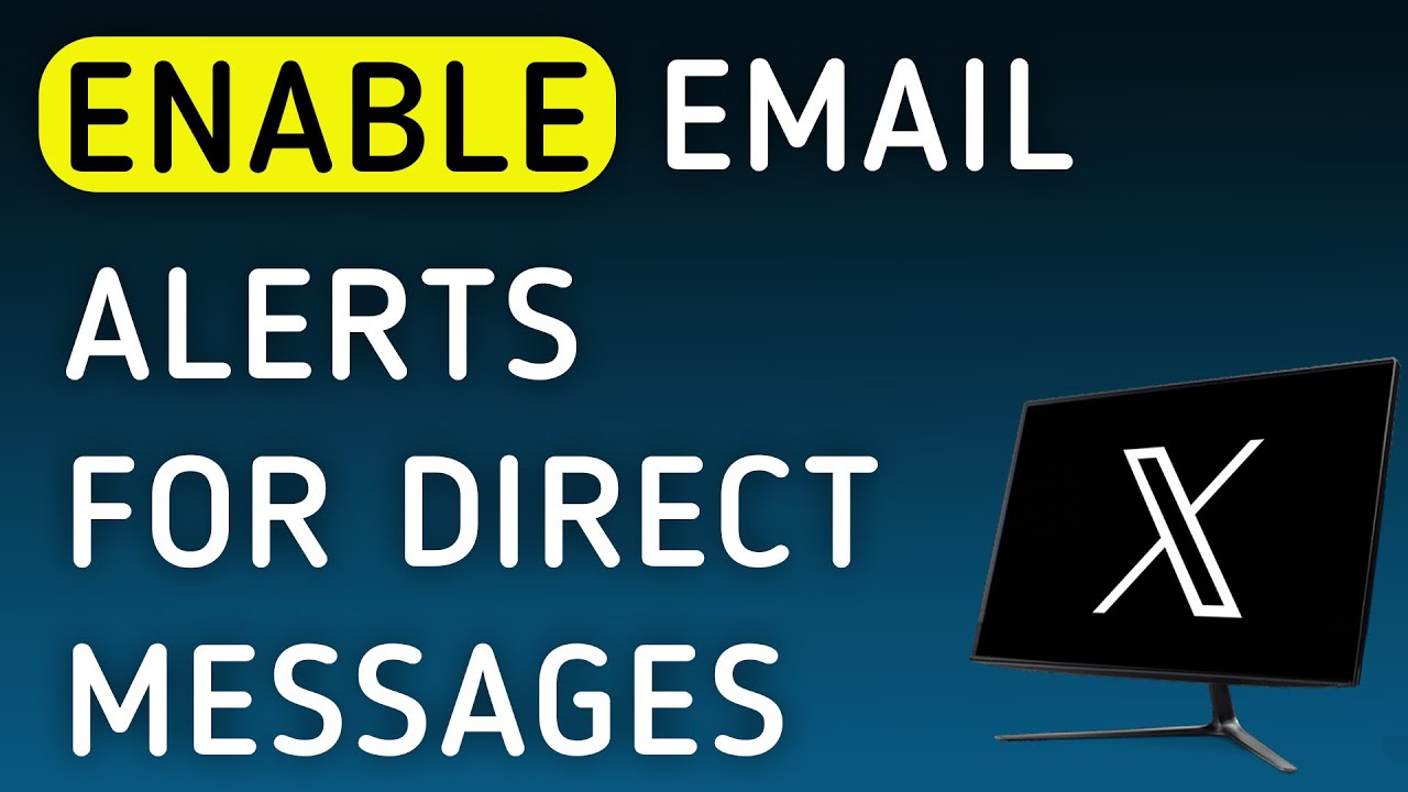 How To Enable Email Notifications For Direct Messages On X (Twitter) On PC (New Update)