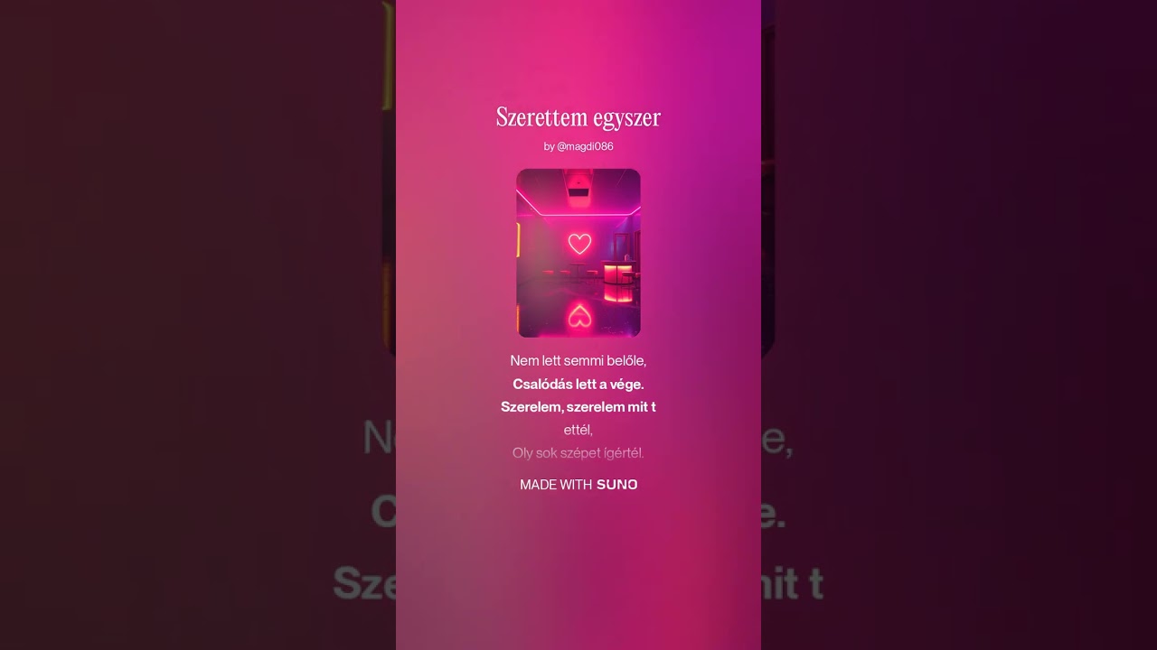 Szerettem egyszer..