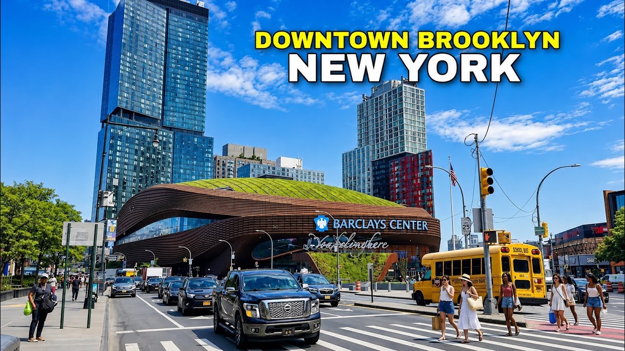 Walking Downtown Brooklyn, New York | Summer 2026 NYC Walking Tour | Barclays Center | 4K HDR