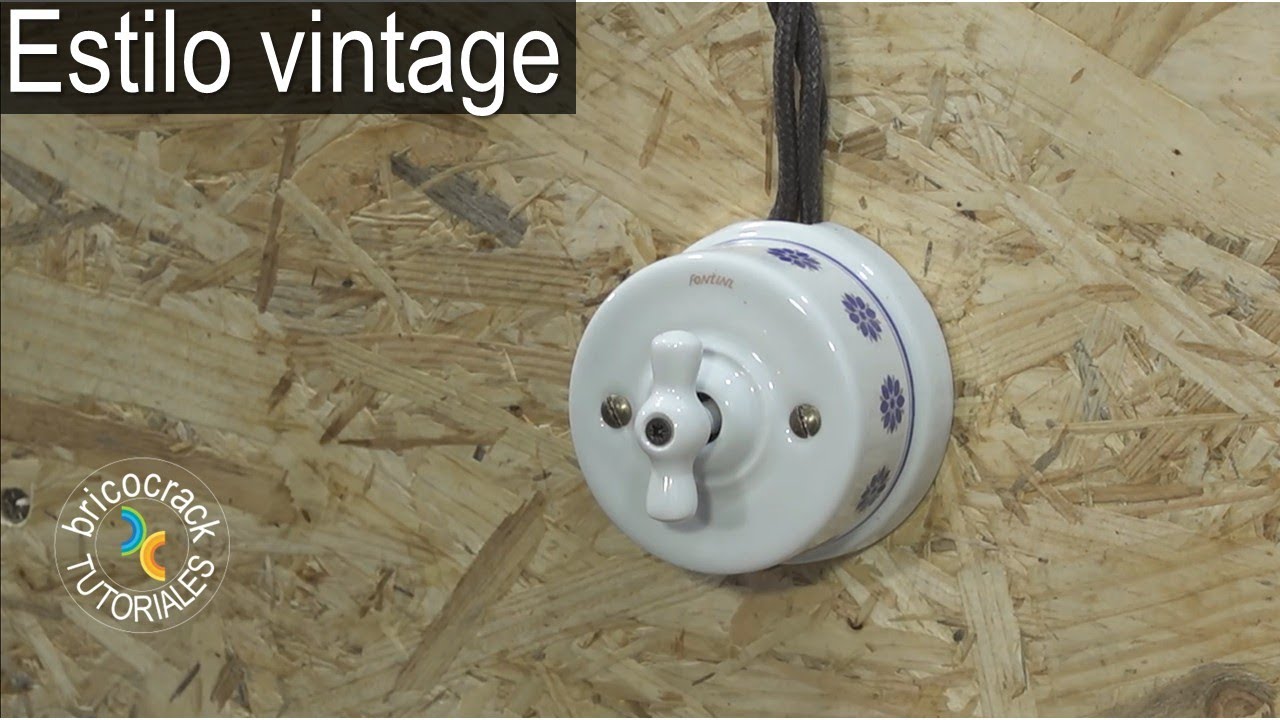 Instalación eléctrica, decorativa y sin obras, con mecanismos de porcelana (Bricocrack)