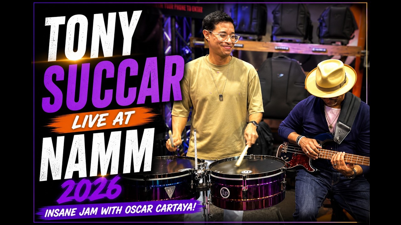Tony succar And Oscar Cartaya INSANE jam at NAMM 26
