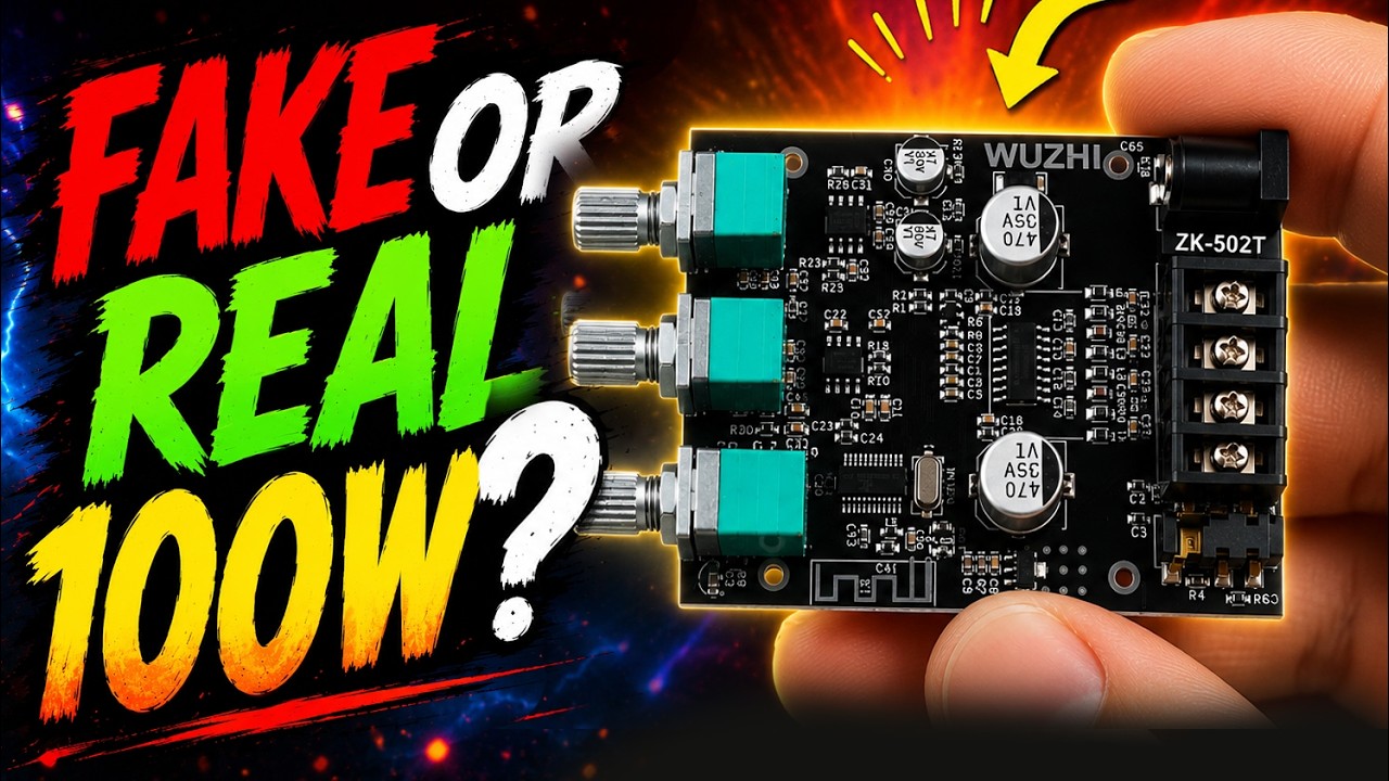 Is This Tiny Bluetooth Amplifier REALLY 100W? | ZK-502MT
