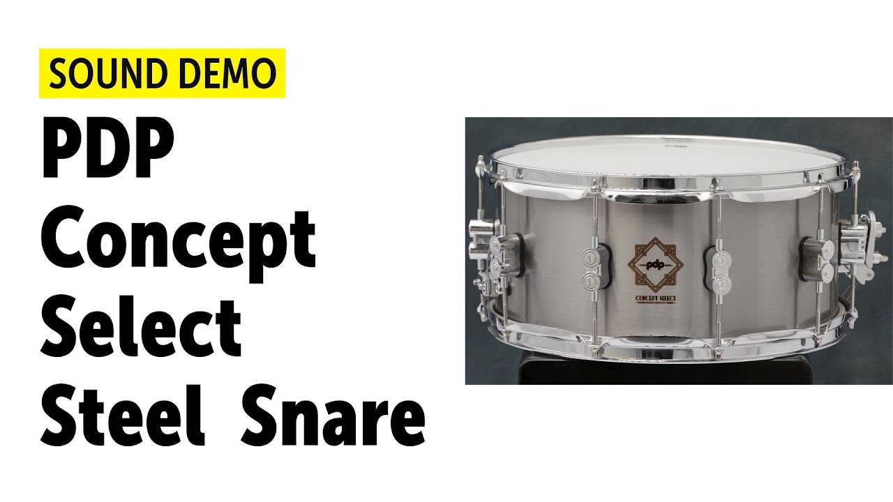 PDP | Seamless Steel | Concept Select  Snare | Sound Demo