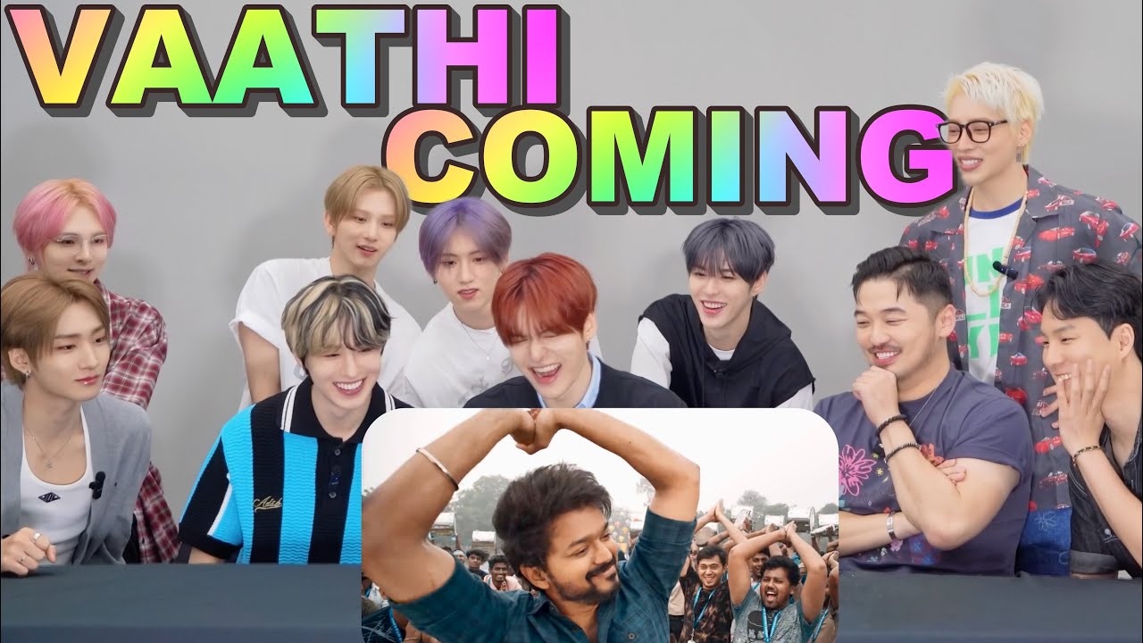 KPOP Boyband reacts to Vaathi Coming🔥South India will LOVE this❣️@EPEX #thalapathyvijay